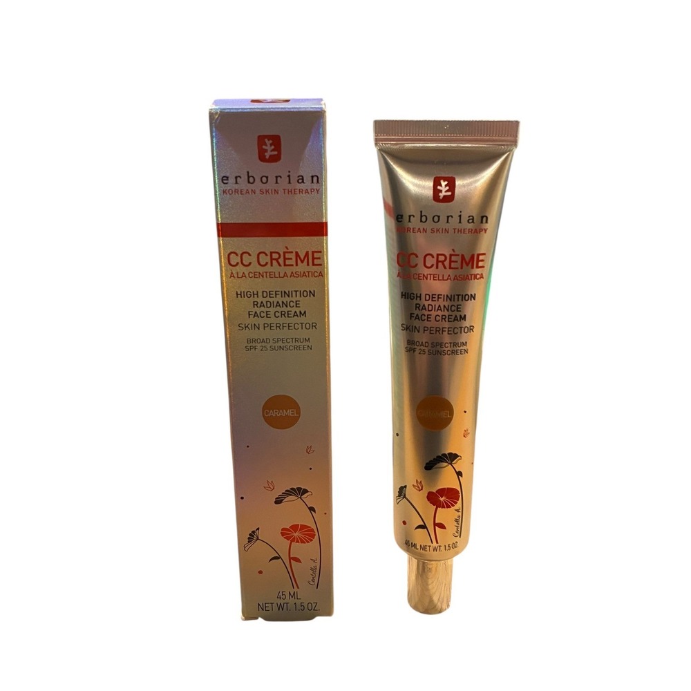 Erborian CC Crème Caramel 45ml Korean Skin Therapy SPF 25 Radiance Face Cream